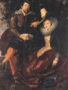 Peter Paul Rubens Selbstbildnis mit Isabella Brant in der Geibblattlaube (mk05) oil painting picture wholesale